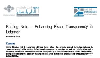 Enhancing Fiscal Transparency in Lebanon cover