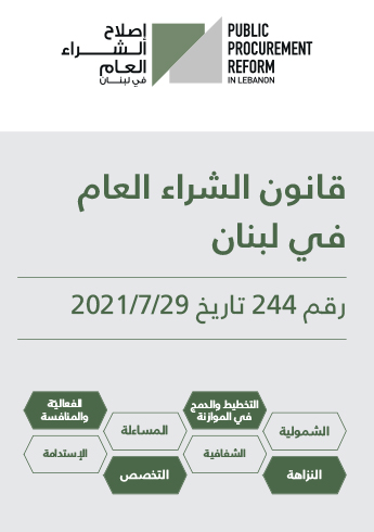 Public Procurement law arabic cover