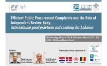 Efficient Public Procurement Complaints and the Role of Independent Review Body: International good practices and roadmap for Lebanon