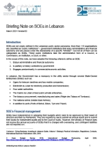 State Owned Enterprises (SOEs) in Lebanon cover