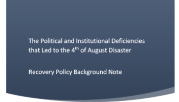 Political and Institutional Deficiencies that Led to August Disaster cover